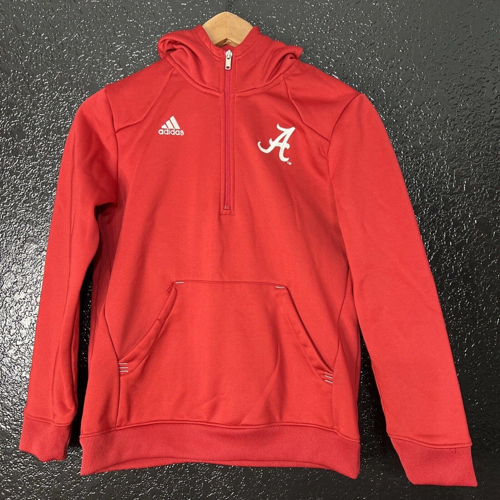 Adidas Alabama crimson tide pullover hoodie red EUC kids size 10/12